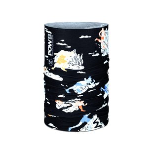 Шарф-труба Buff Coolnet UV, Pow Runners In Motion Black, One Size (BU 133704.999.10.00)