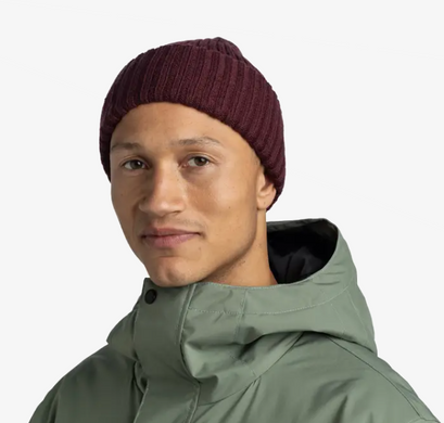 Шапка Buff Knitted Beanie Erviny, Maroon (BU 136681.632.10.00)