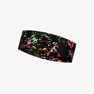 Повязка на голову Buff Coolnet UV+ Slim Headband, Speckle Black (BU 125520.999.10.00)