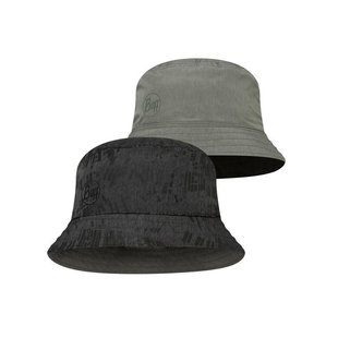 Панама Buff Travel Bucket Hat Gline, Black- Grey - S/M (BU 128626.999.20.00)